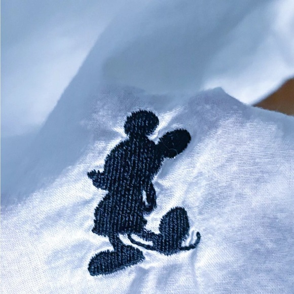 Disney Parks Hidden Mickey Mouse Tunic Shirt Small Peasant Boho Whimsical Fun - Picture 3 of 5